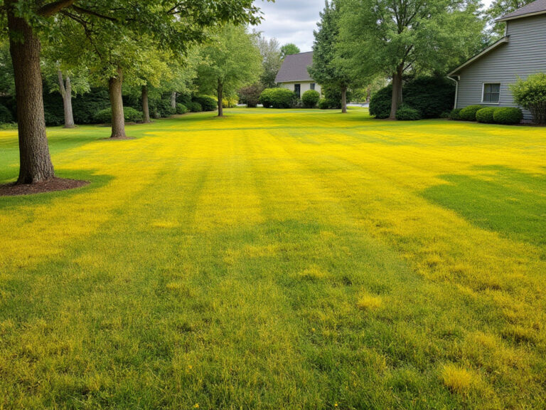 Pourquoi mon gazon jaunit : causes et solutions pour un jardin sain